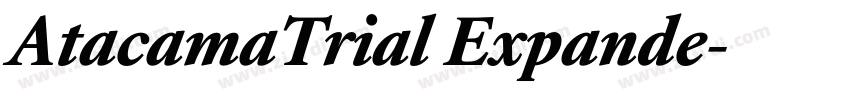 AtacamaTrial Expande字体转换